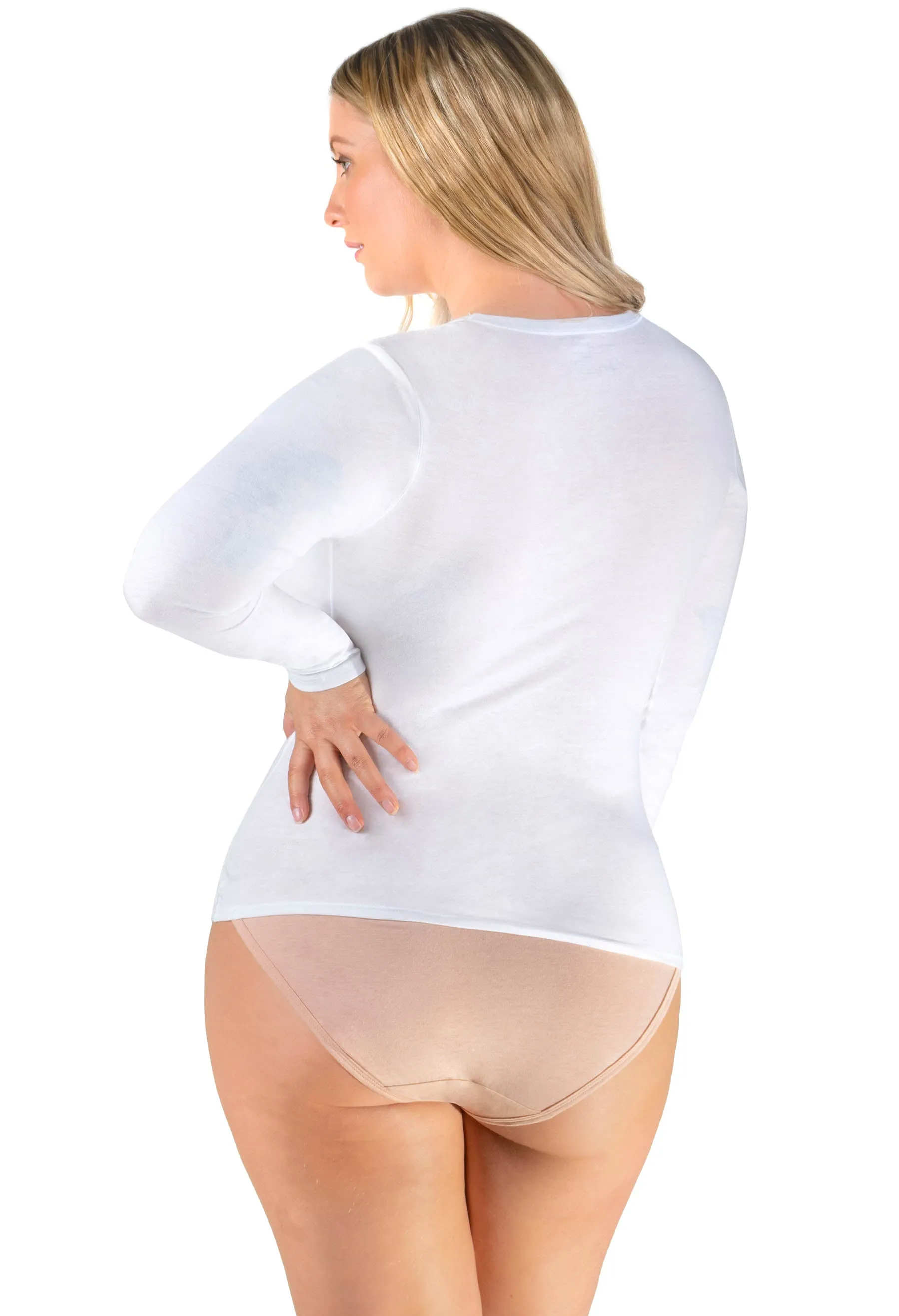 100% Cotton Long Sleeve Top 2 Pack   Menopause Relief Tea