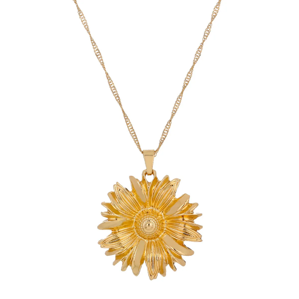 18K Gold-Plated Mum Pendant Necklace