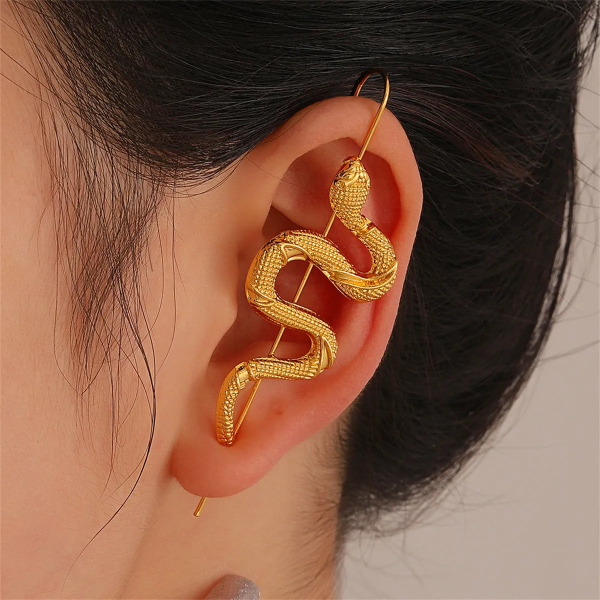 18K Gold-Plated Snake Ear Cuff
