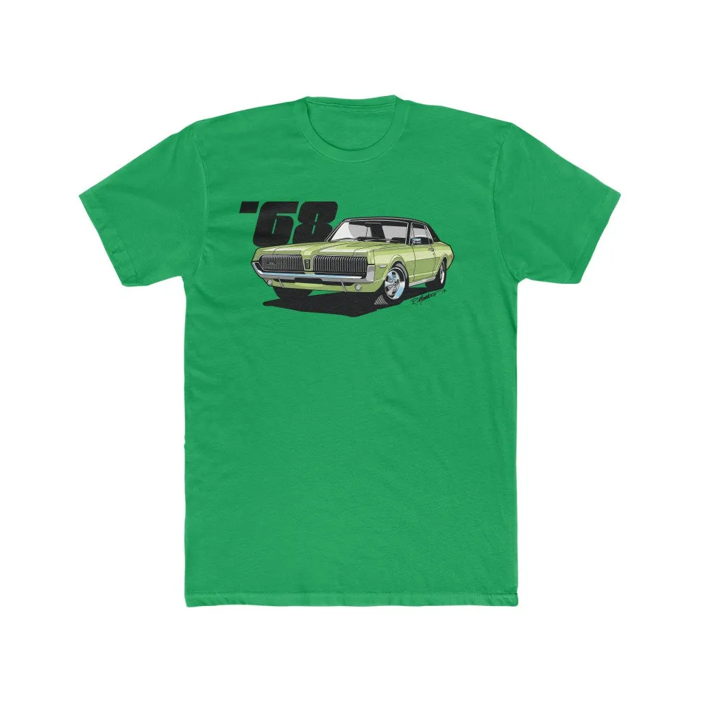 1968 Mercury Cougar Lime Frost Men's Cotton Crew Tee