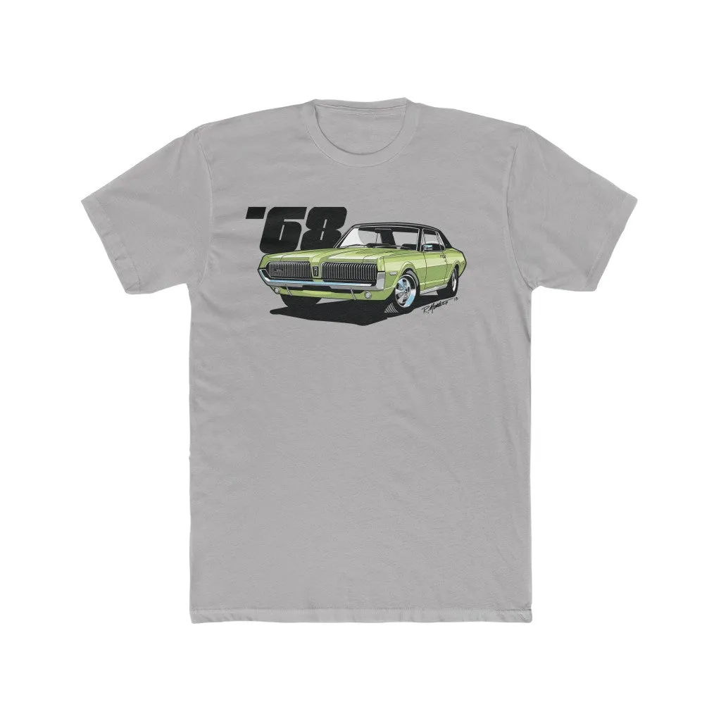 1968 Mercury Cougar Lime Frost Men's Cotton Crew Tee