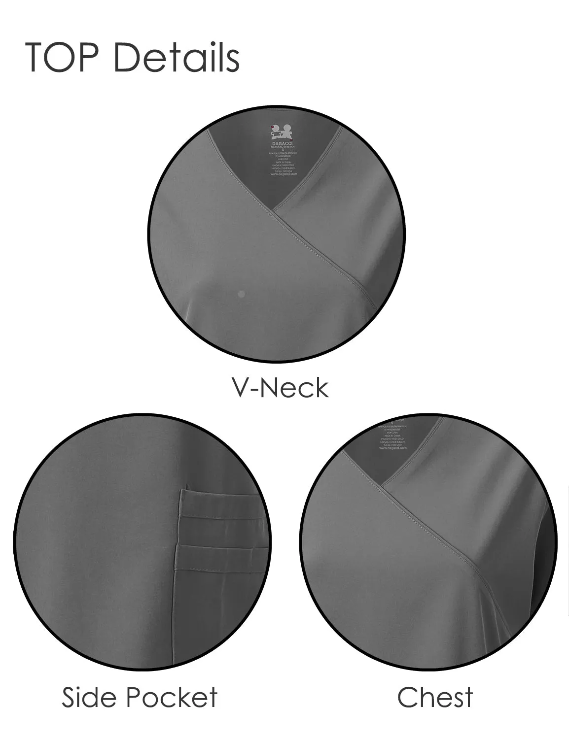 4-Way Stretch Y-Neck Medical Scrub Sets [FS2103]