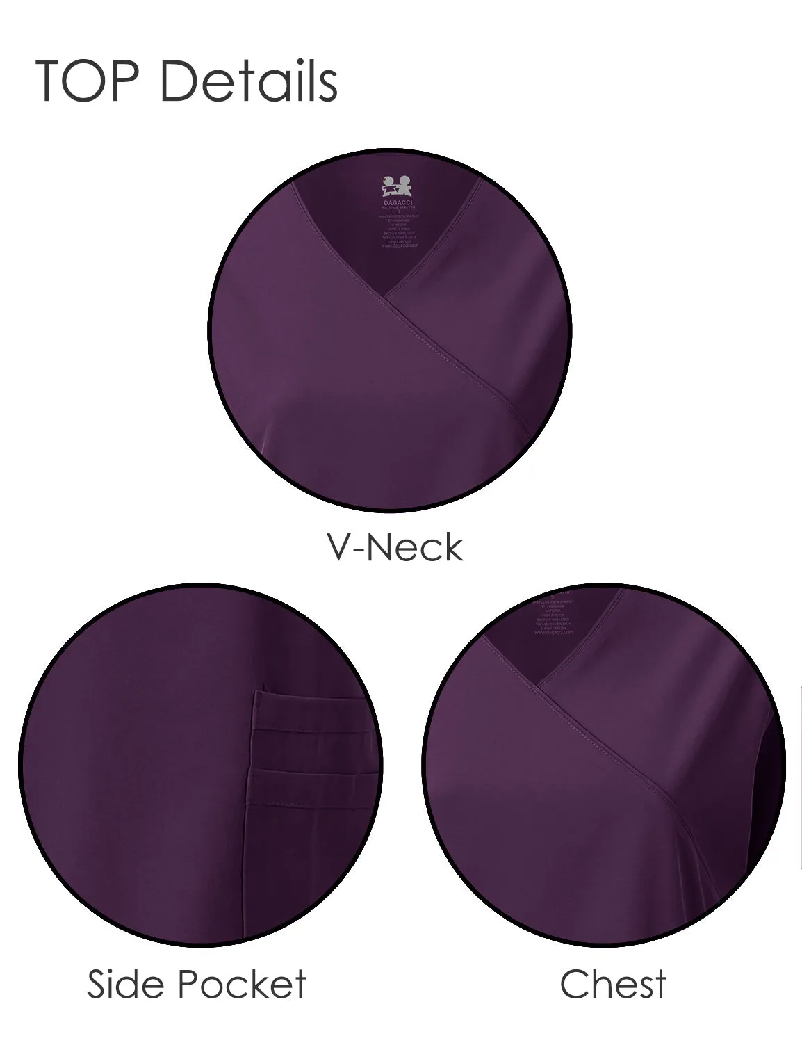 4-Way Stretch Y-Neck Medical Scrub Sets [FS2103]