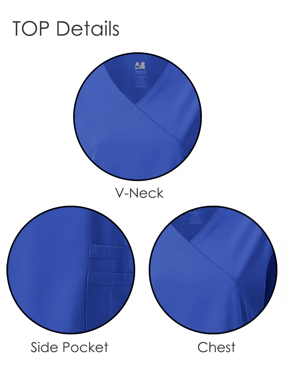 4-Way Stretch Y-Neck Medical Scrub Sets [FS2103]