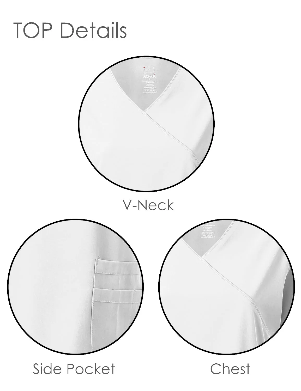 4-Way Stretch Y-Neck Medical Scrub Sets [FS2103]