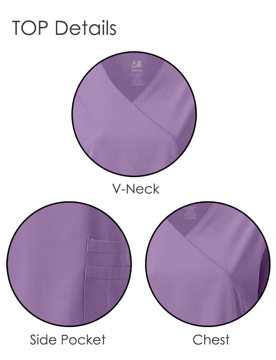 4-Way Stretch Y-Neck Medical Scrub Sets [FS2103]