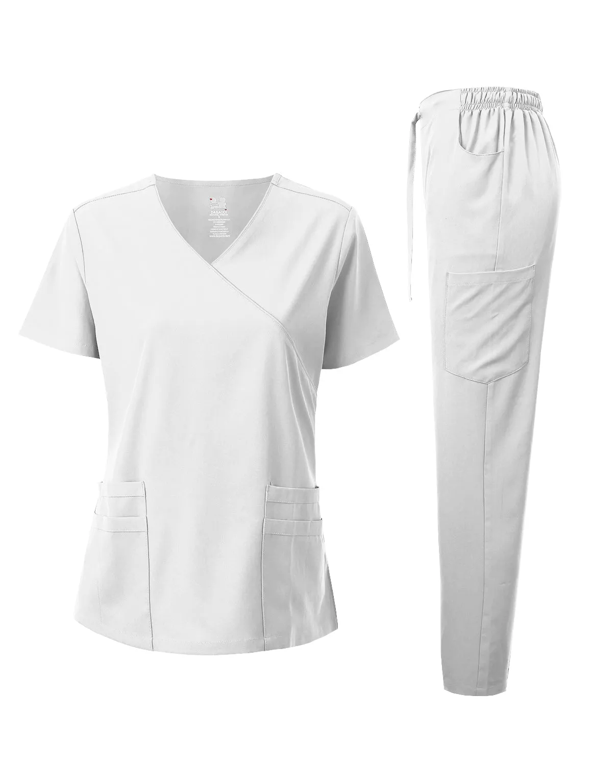 4-Way Stretch Y-Neck Medical Scrub Sets [FS2103]