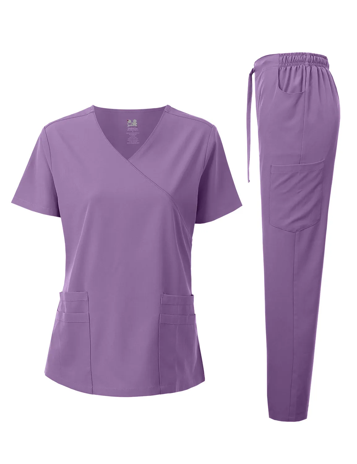 4-Way Stretch Y-Neck Medical Scrub Sets [FS2103]