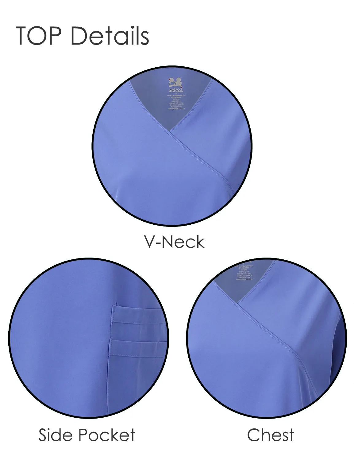 4-Way Stretch Y-Neck Medical Scrub Sets [FS2103]
