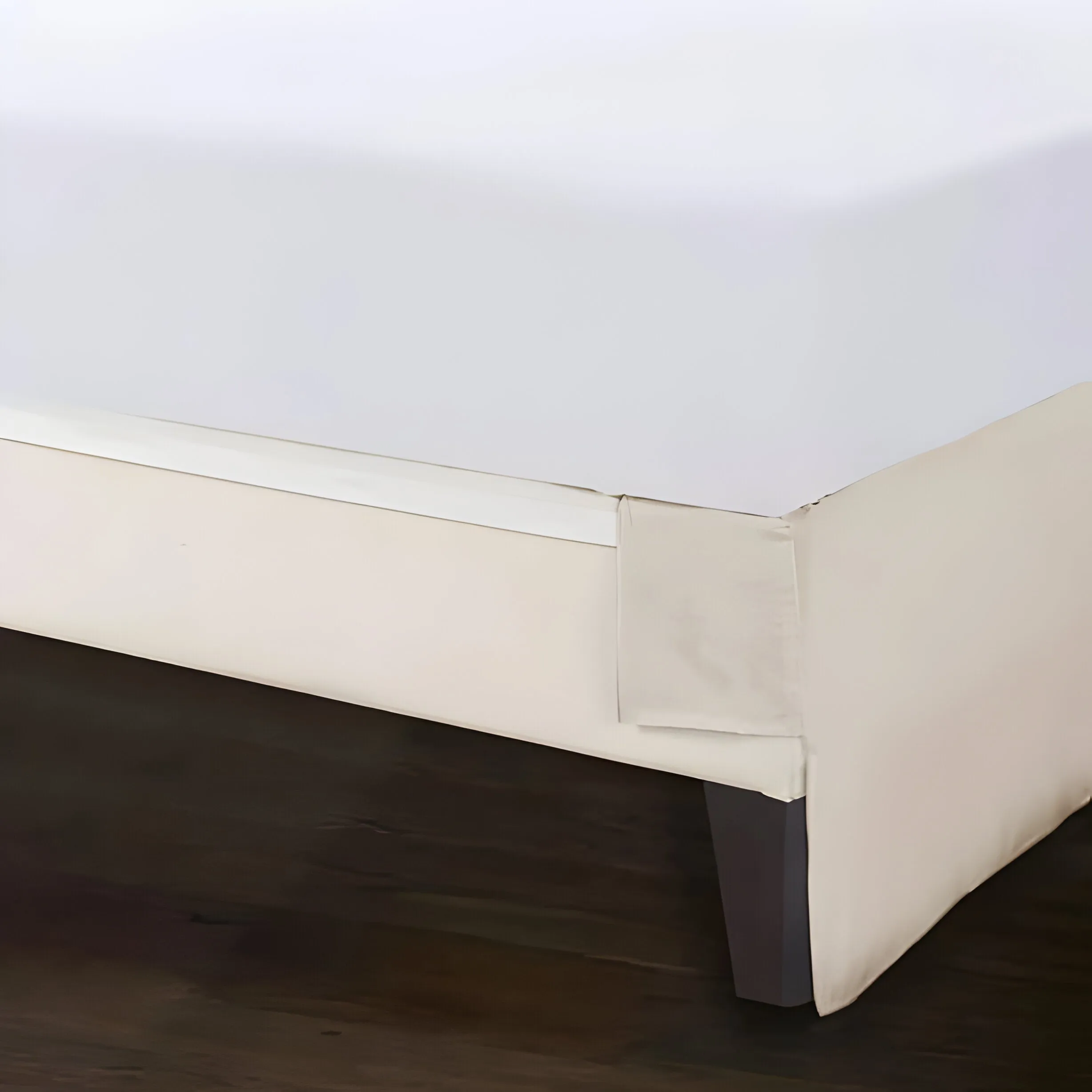 400TC Cotton Sateen Detachable Wrap Around Tailored Bed Skirt