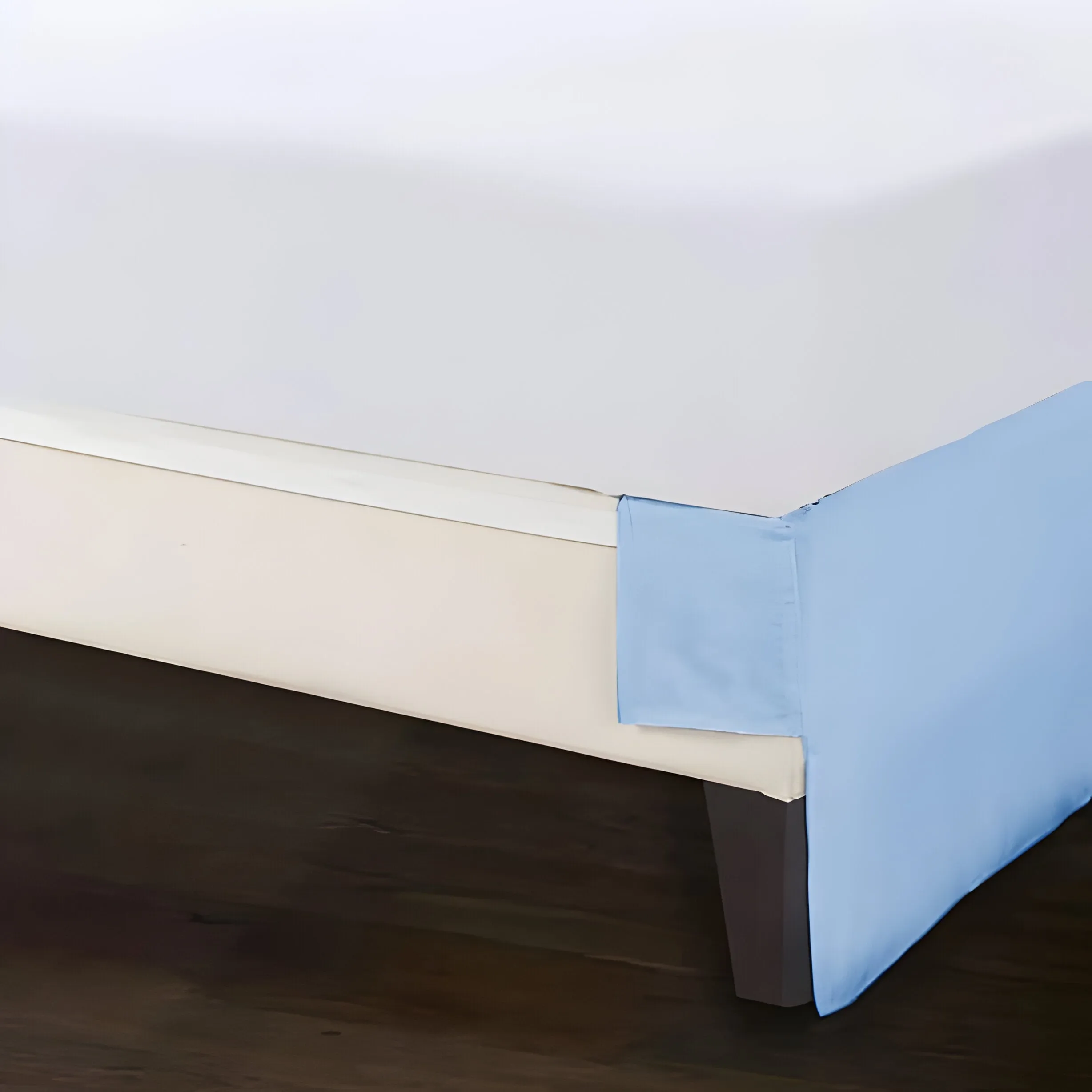 400TC Cotton Sateen Detachable Wrap Around Tailored Bed Skirt