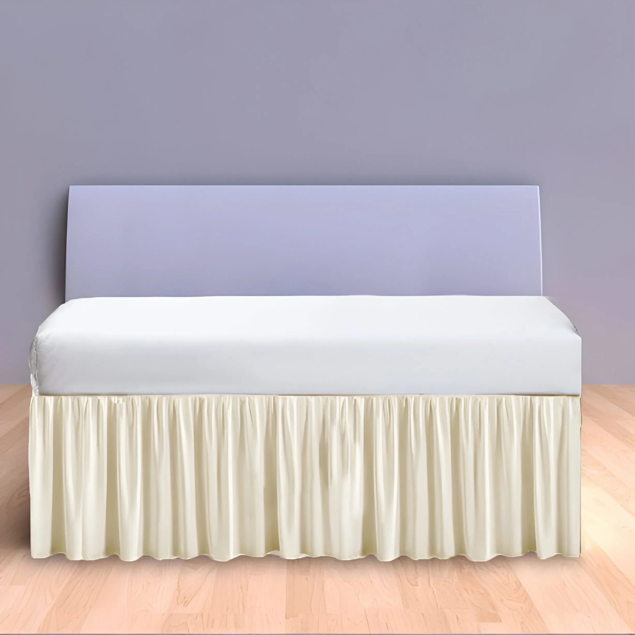 400TC Daybed Sateen Solid Cotton Gathered Bed Skirt