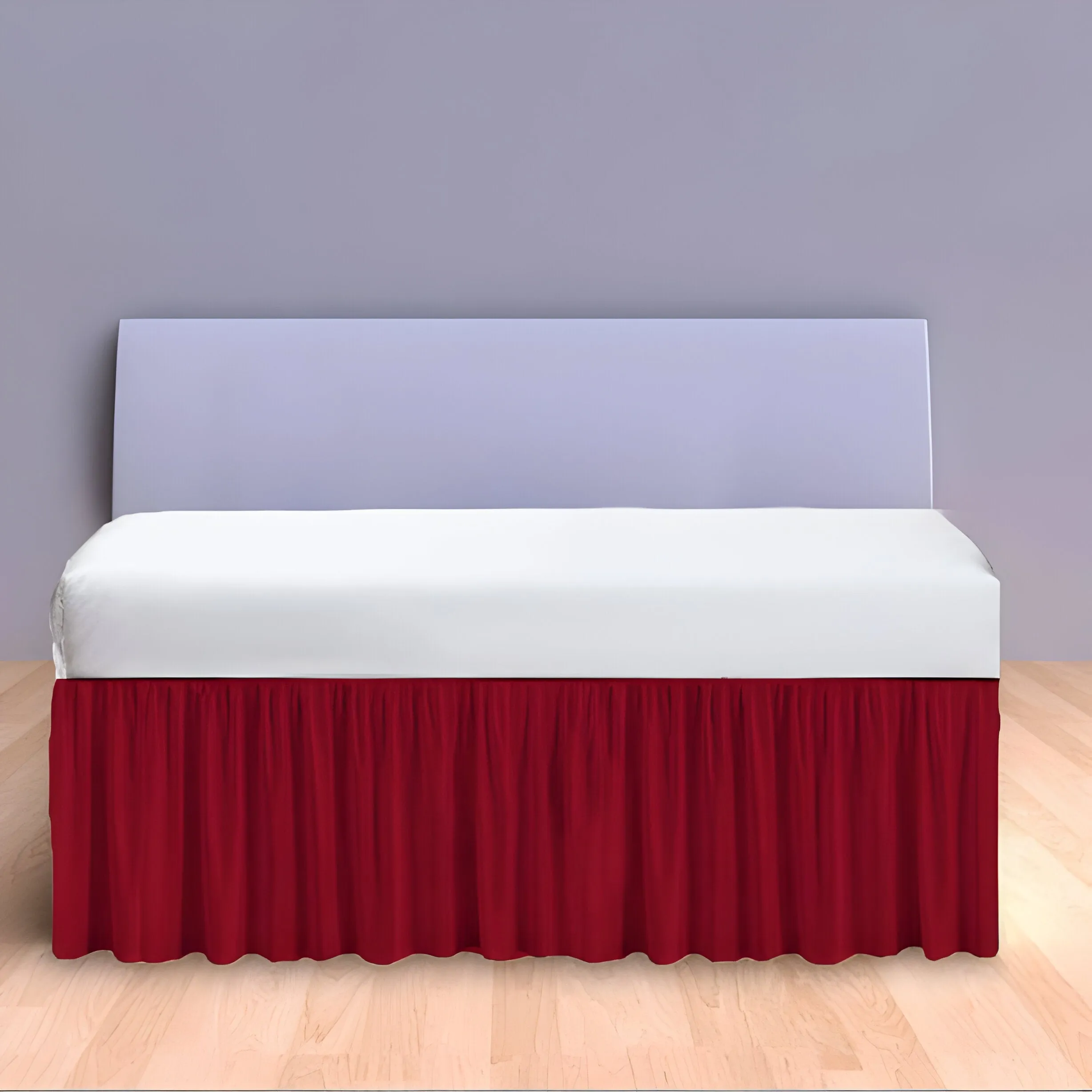 400TC Daybed Sateen Solid Cotton Gathered Bed Skirt