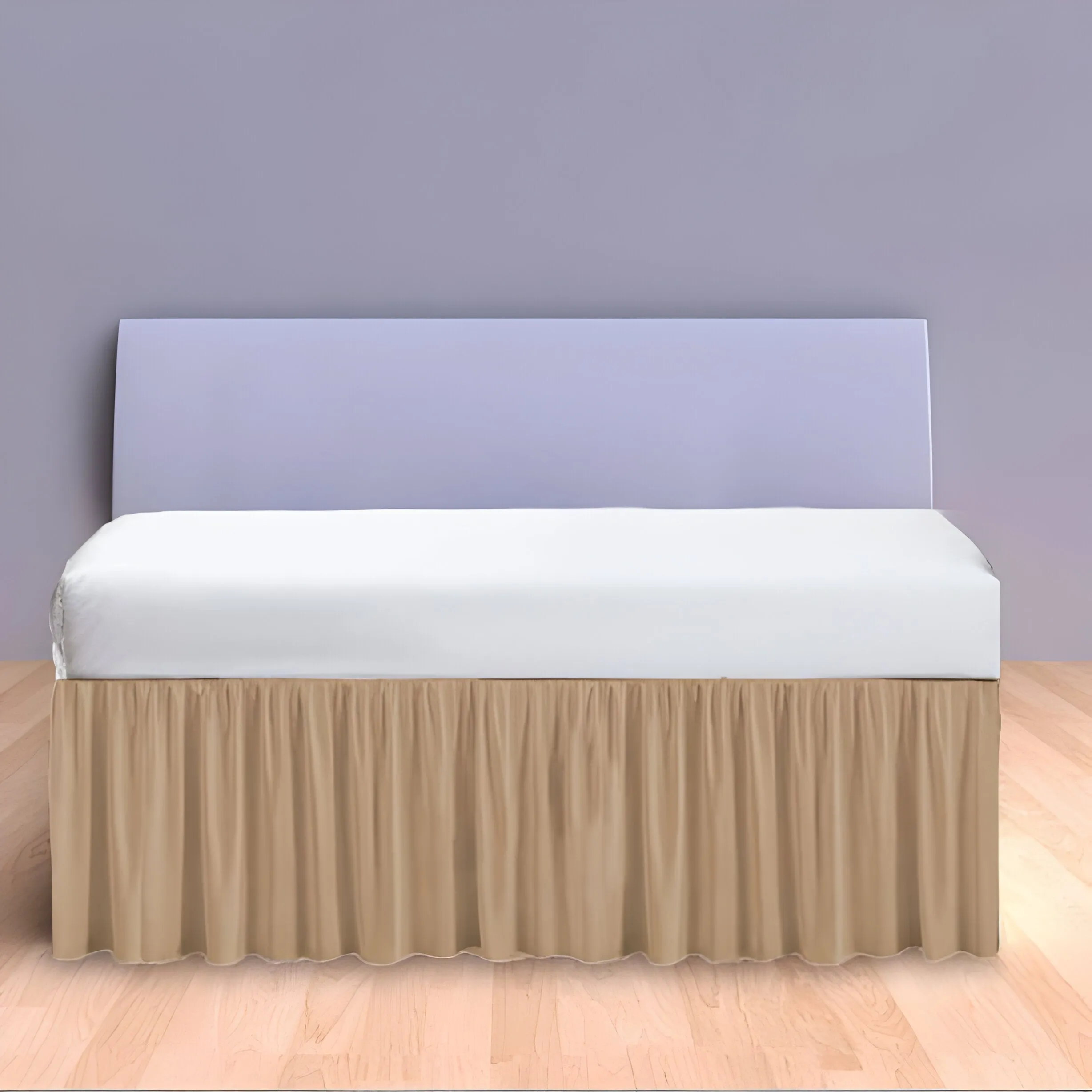 400TC Daybed Sateen Solid Cotton Gathered Bed Skirt
