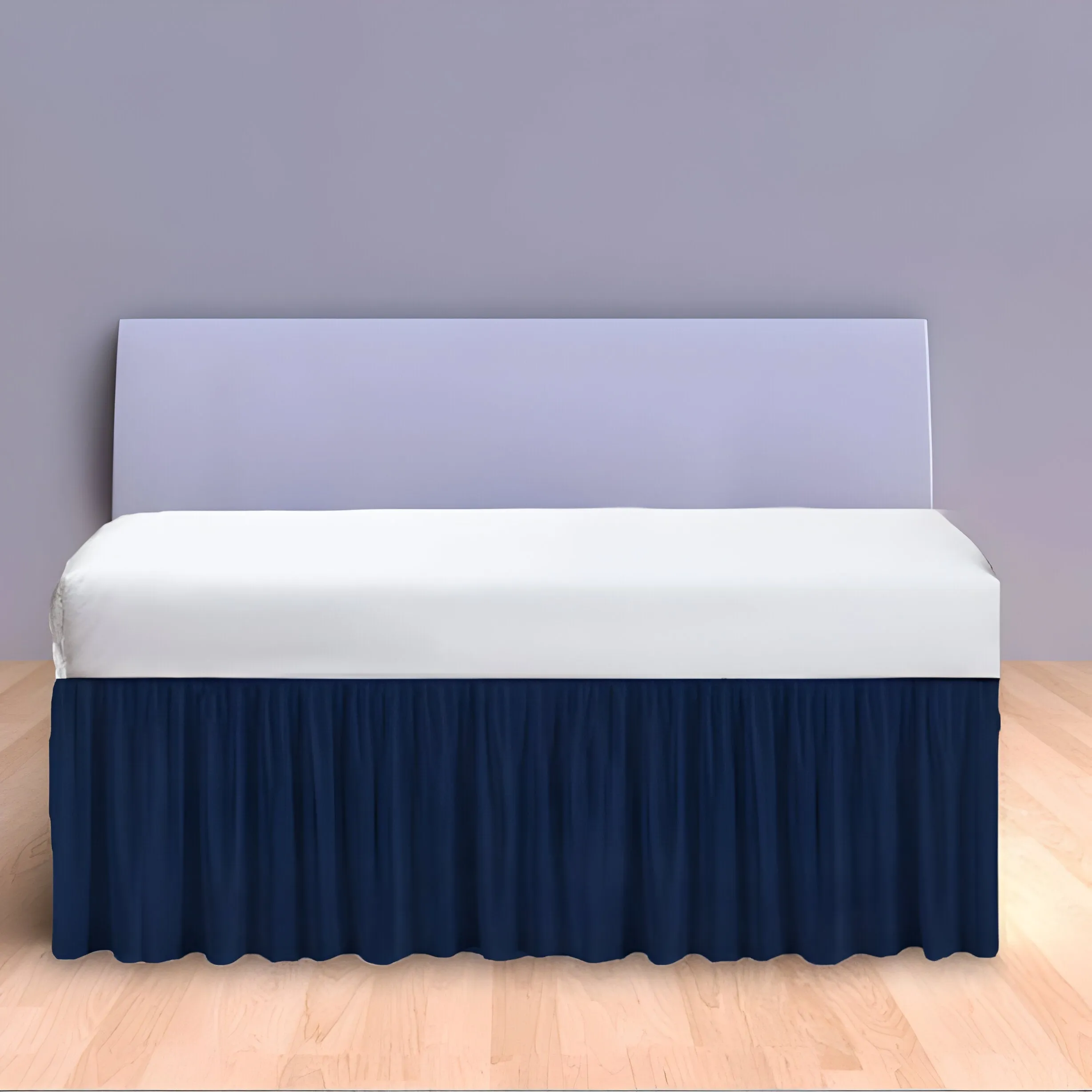 400TC Daybed Sateen Solid Cotton Gathered Bed Skirt