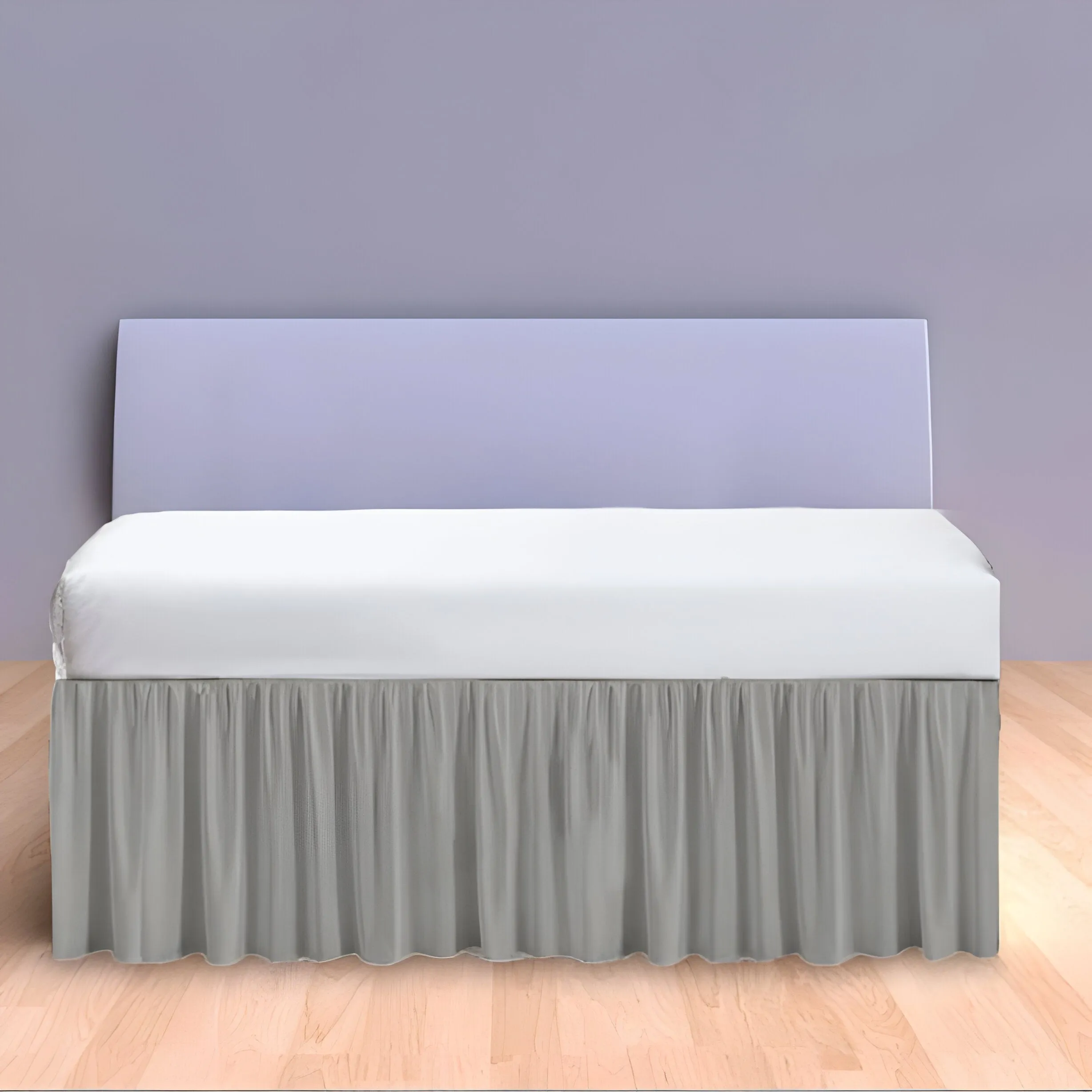 400TC Daybed Sateen Solid Cotton Gathered Bed Skirt