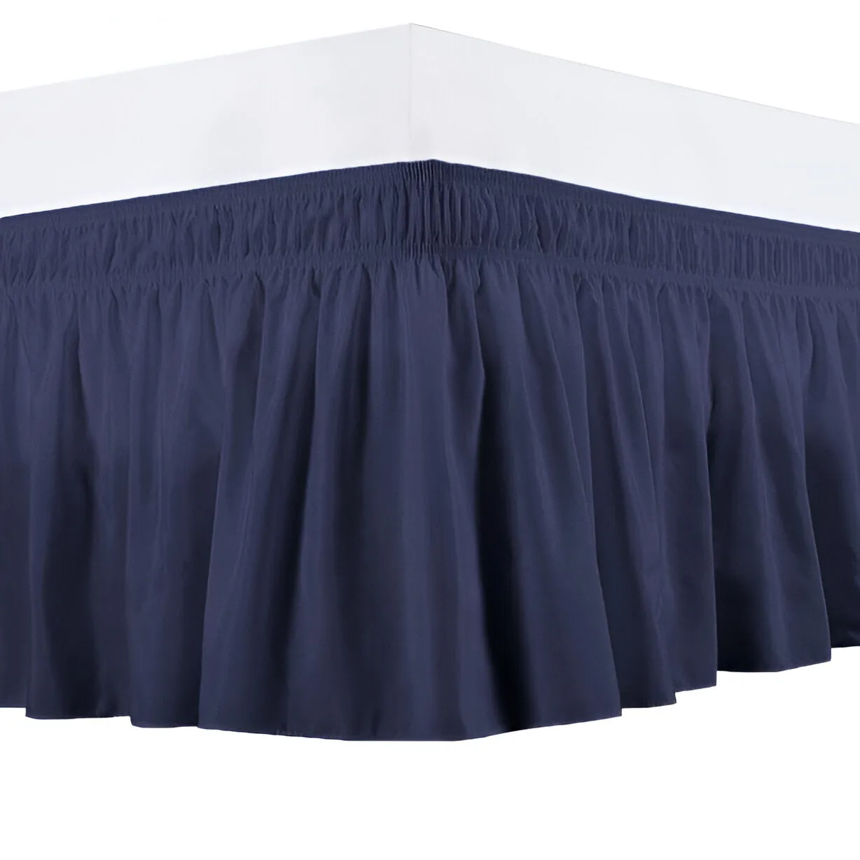 400TC Sateen Solid Cotton Wrap Around Bed Skirt