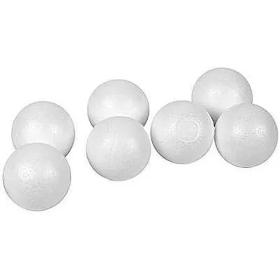 5 x Polystyrene Balls Versatile Craft Decorations Round Sphere - 12 cm