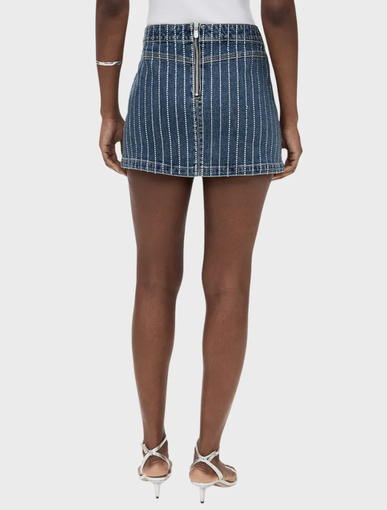 95 Mini Skirt Petra Diamante - Mid Vintage Indigo