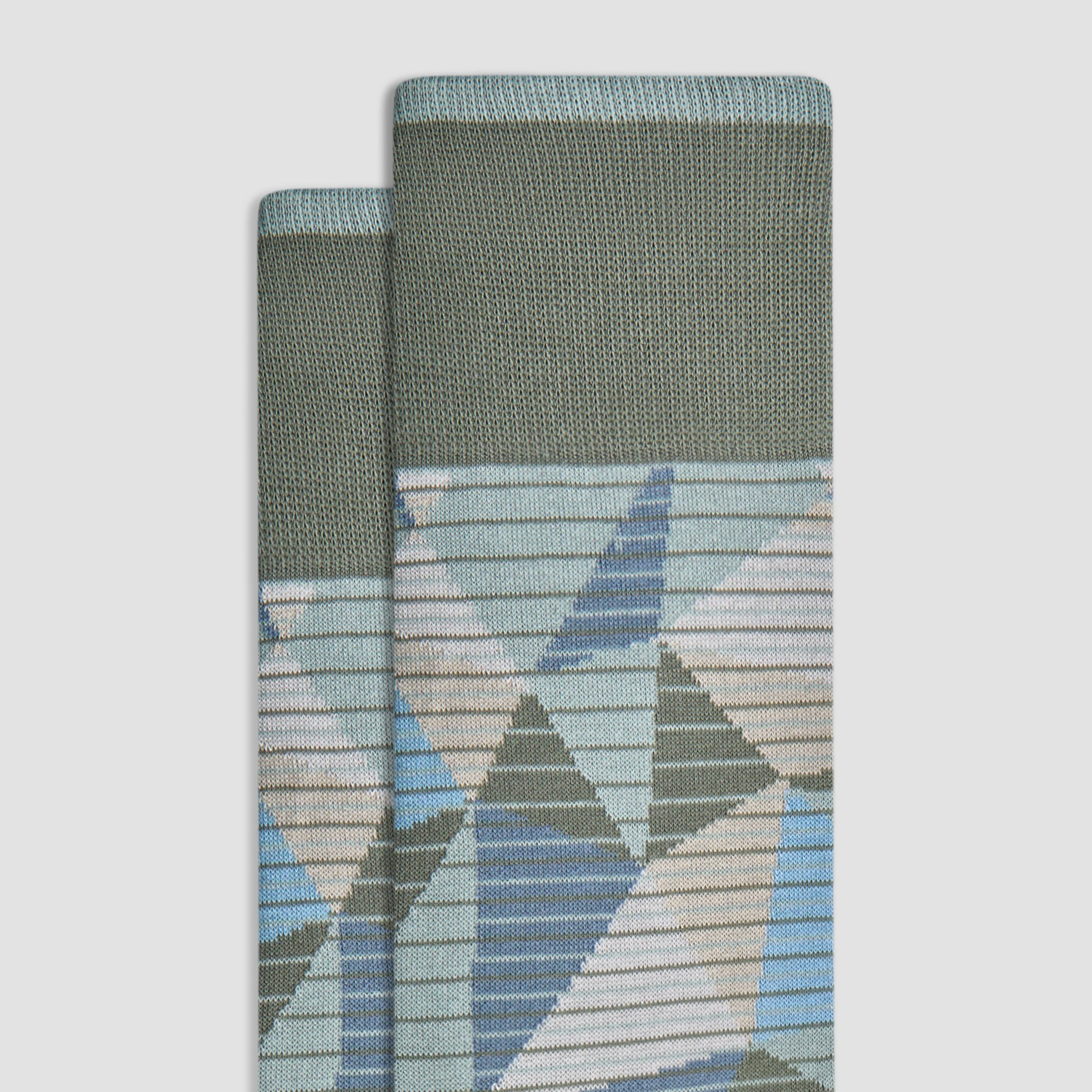 Abstract Mid-Calf Socks