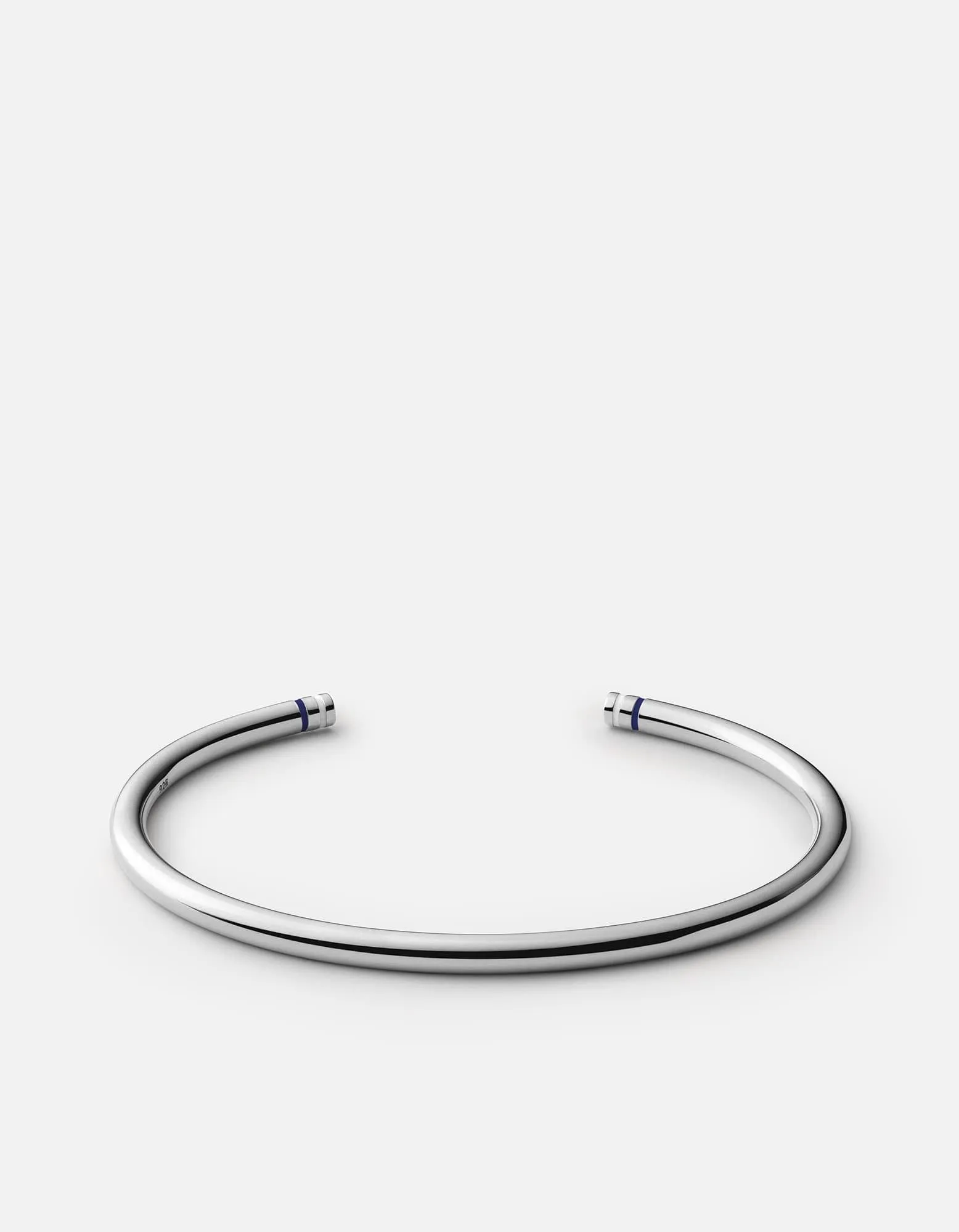 Aire Cuff, Sterling Silver/Navy White