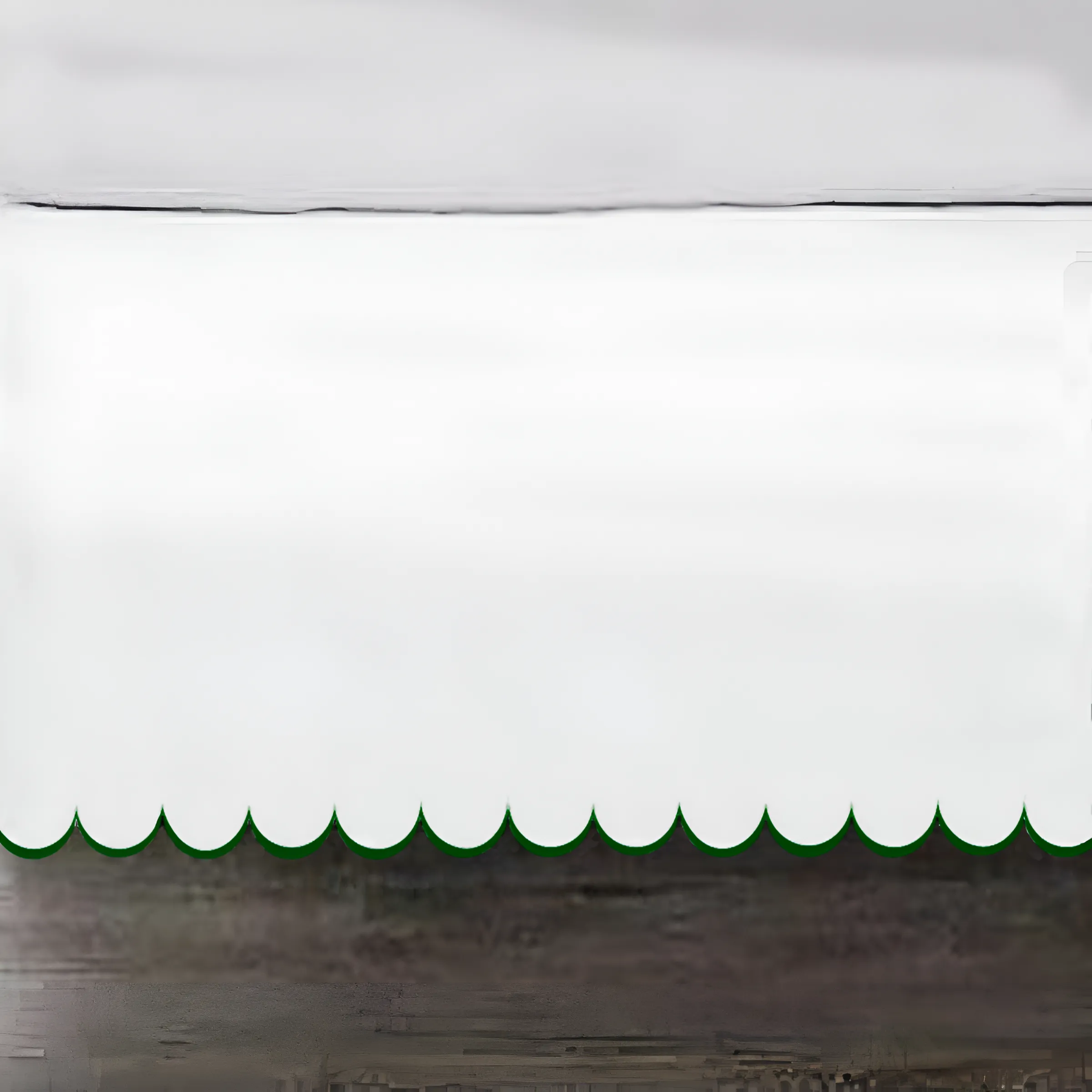 Allena 400TC Sateen Solid Cotton Scallop Embroidery Tailored Bed Skirt
