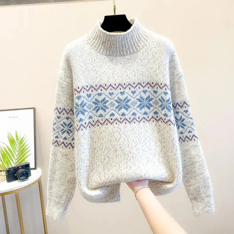 Amara - Snowflake Knit Sweater