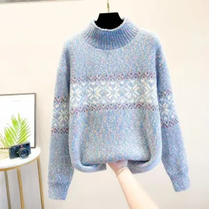 Amara - Snowflake Knit Sweater