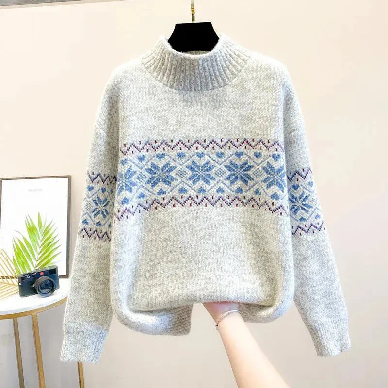 Amara - Snowflake Knit Sweater