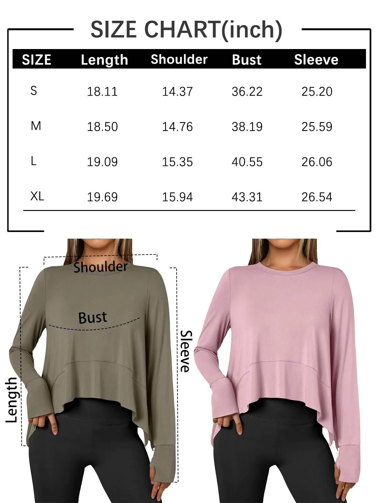 AUTOMET Workout Tops for Women Long Sleeve Athletic Crop Top Yoga Shirts 2024 Fall Trendy Gym Teen Clothes Work Out Hiking Running Cute Outfits Coffee Grey L
