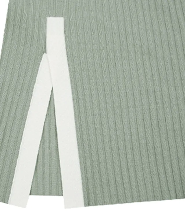 AVEN Front Slit Ribbed Knit - 3 Colors