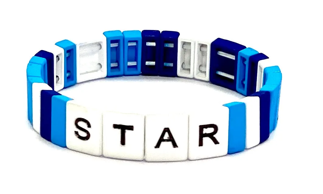 Bari Lynn Tile Bar Stretch Bracelet