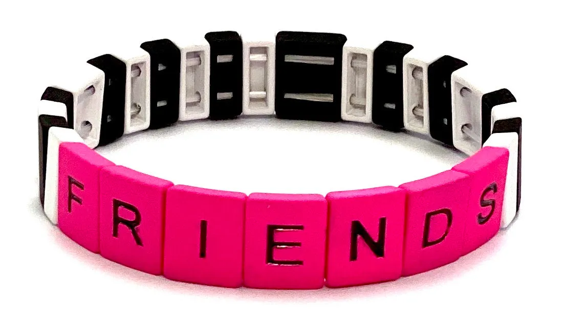 Bari Lynn Tile Bar Stretch Bracelet