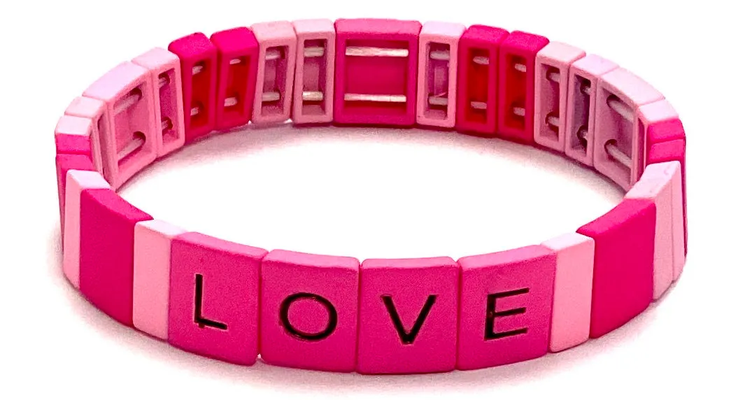 Bari Lynn Tile Bar Stretch Bracelet