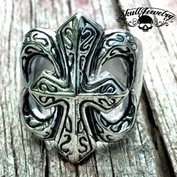 Big, Bold & Heavy Cross Ring (item#243)