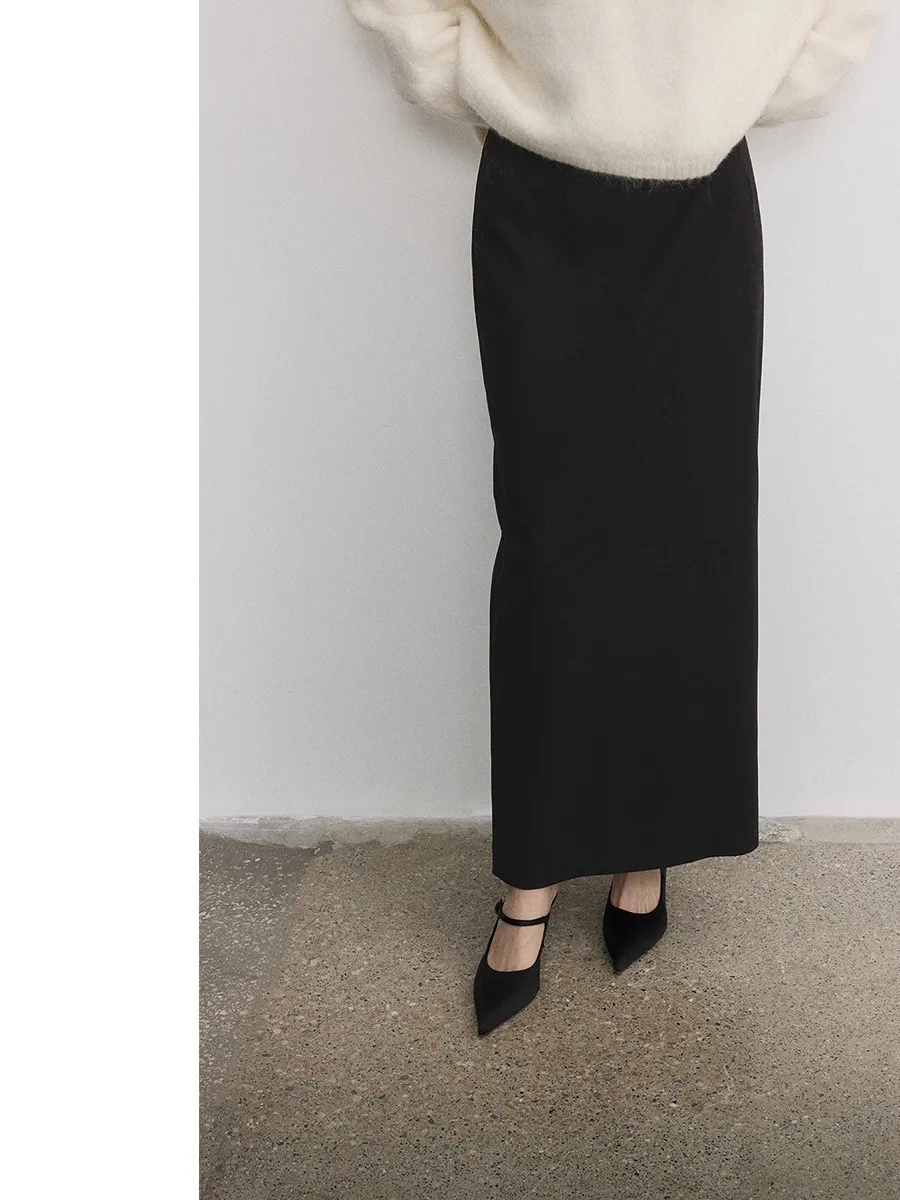 Black Flowing Skirt