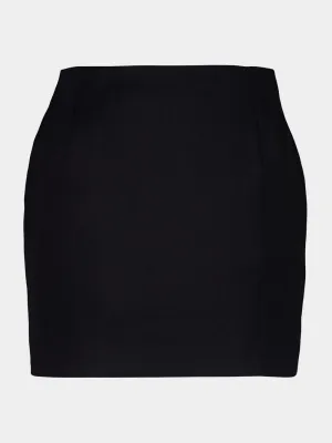 Black Hourglass Mini Skirt