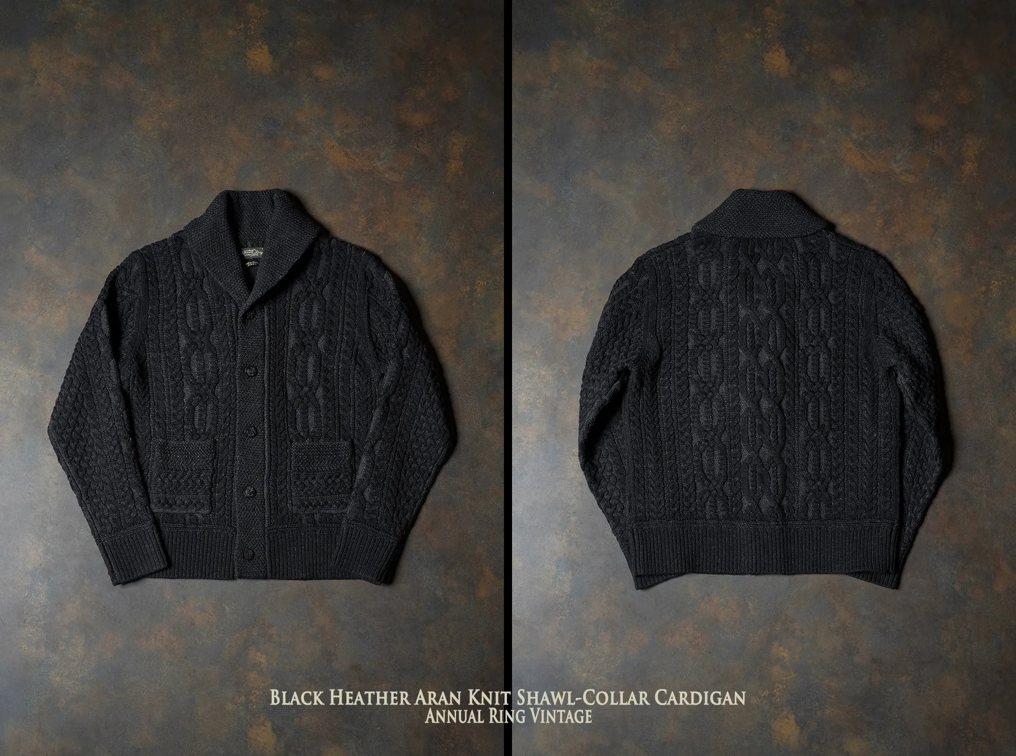 Black Shawl Collar Cardigan