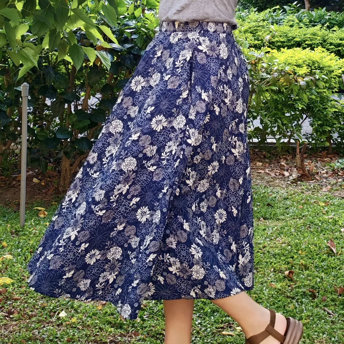 Bloomed Grace-Handmade Circle Skirt