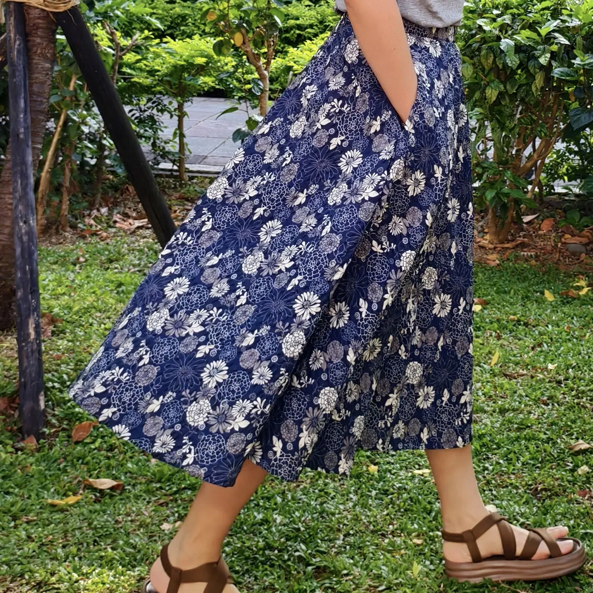 Bloomed Grace-Handmade Circle Skirt