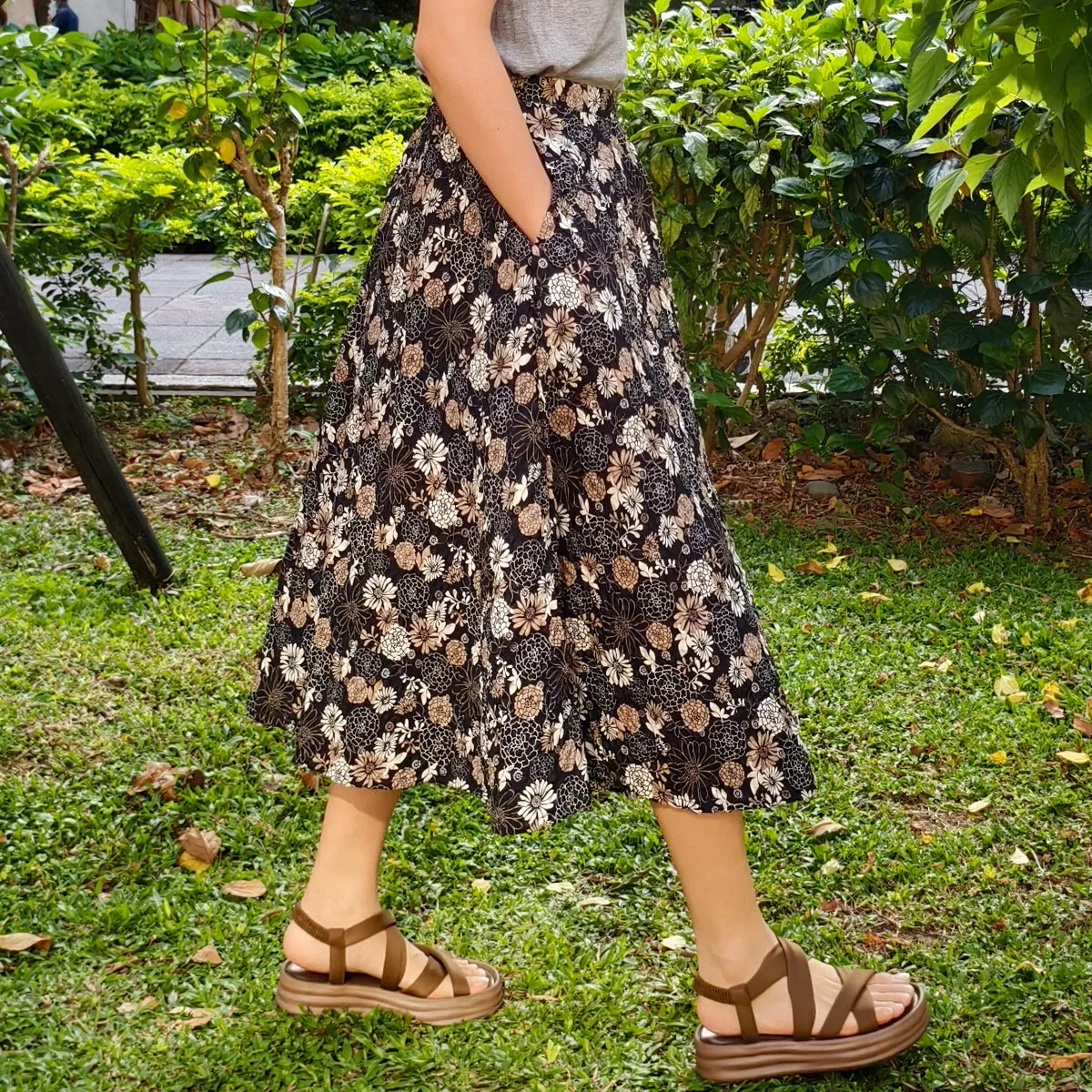 Bloomed Grace-Handmade Circle Skirt