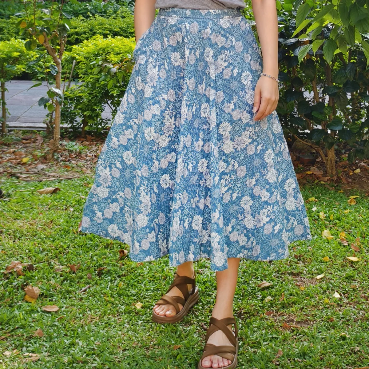 Bloomed Grace-Handmade Circle Skirt