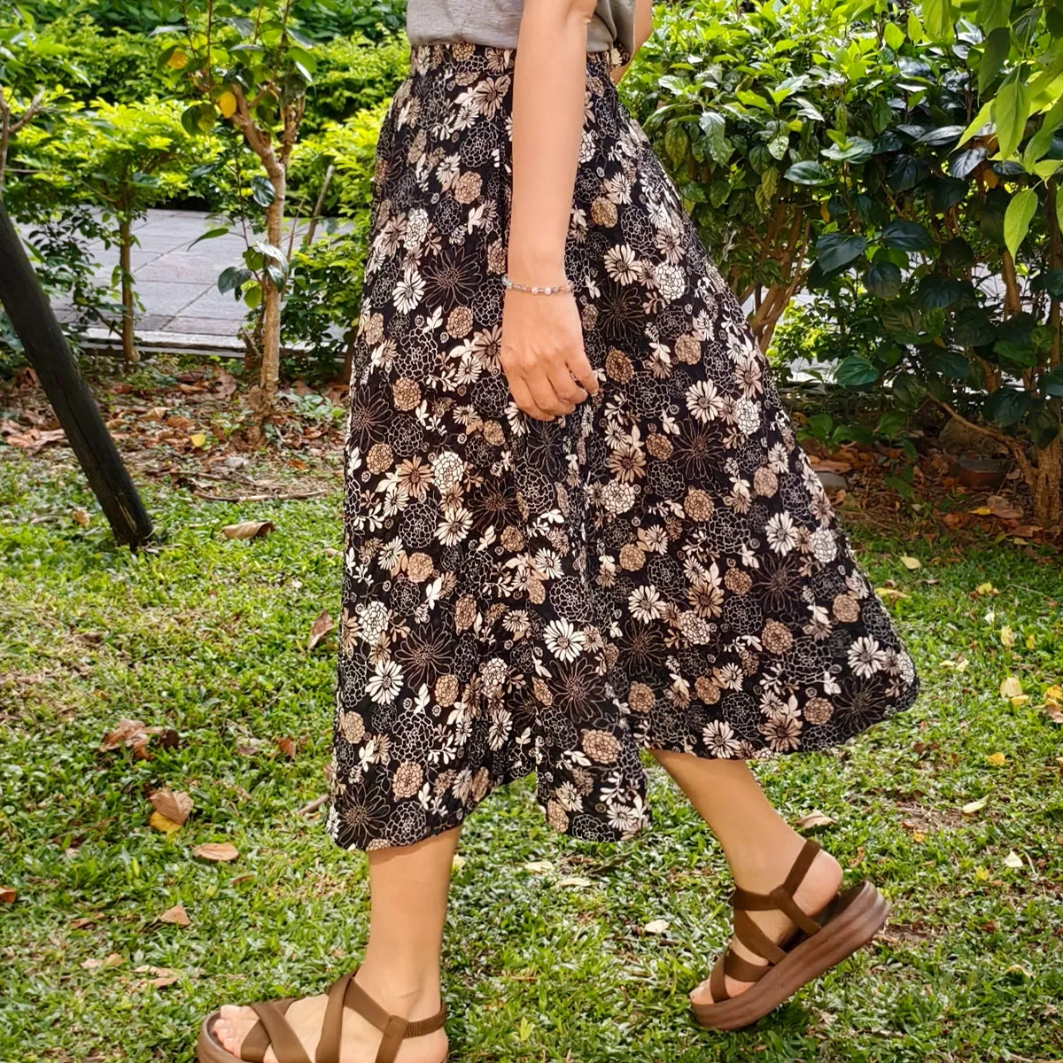 Bloomed Grace-Handmade Circle Skirt