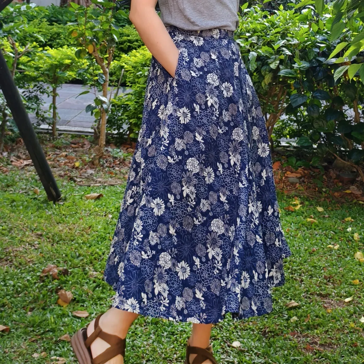 Bloomed Grace-Handmade Circle Skirt
