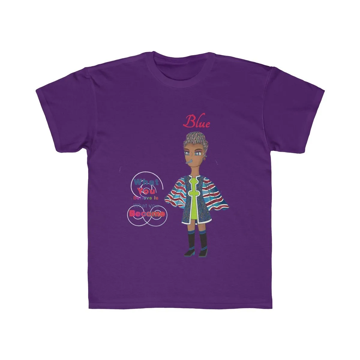 Blue Kids Regular Fit Tee
