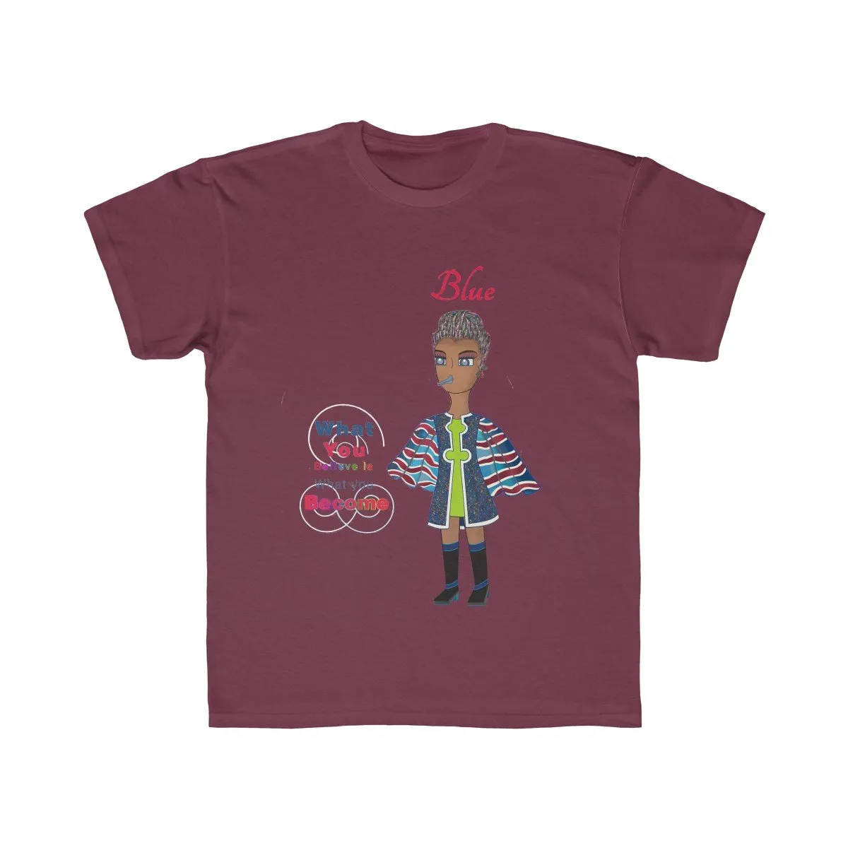 Blue Kids Regular Fit Tee
