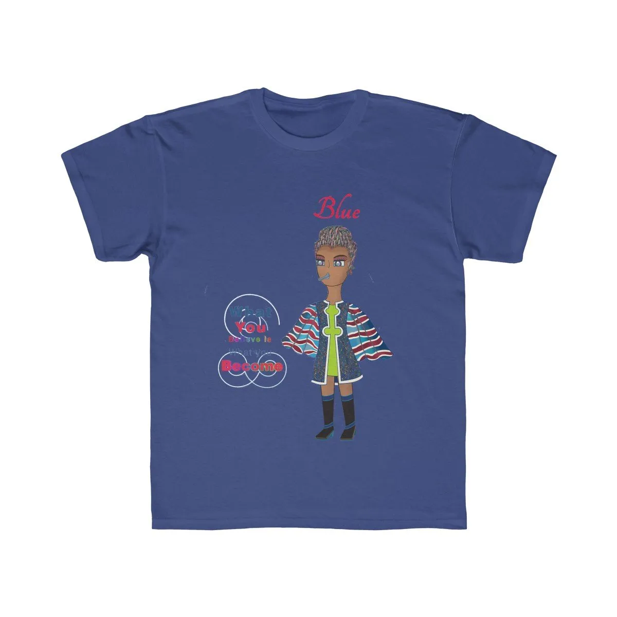 Blue Kids Regular Fit Tee