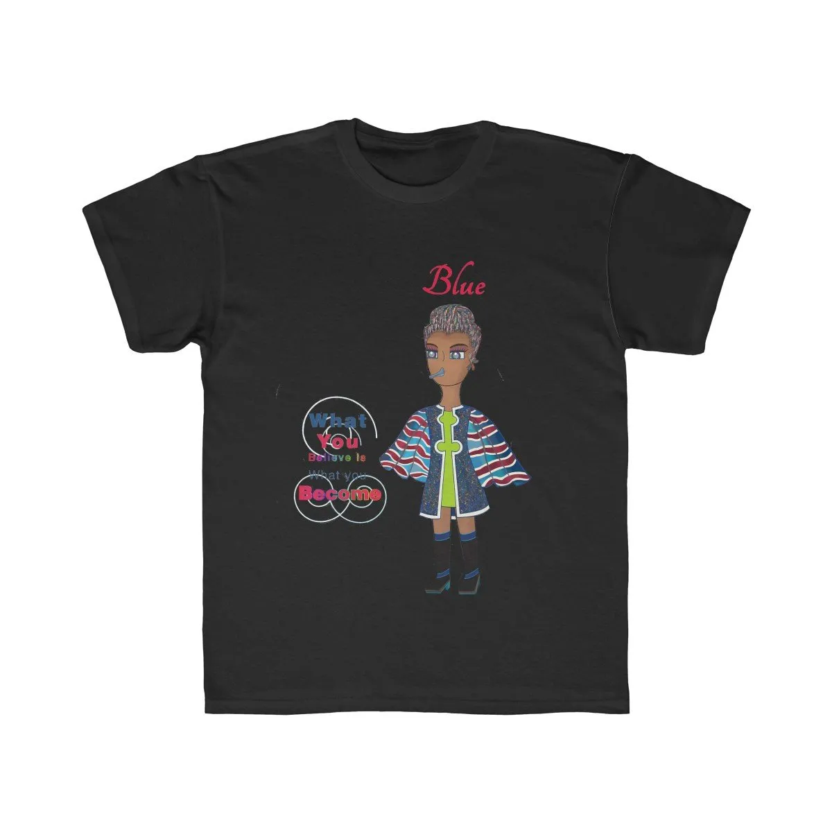 Blue Kids Regular Fit Tee