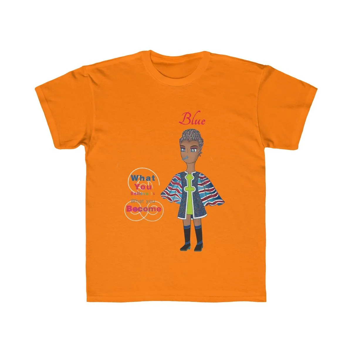Blue Kids Regular Fit Tee