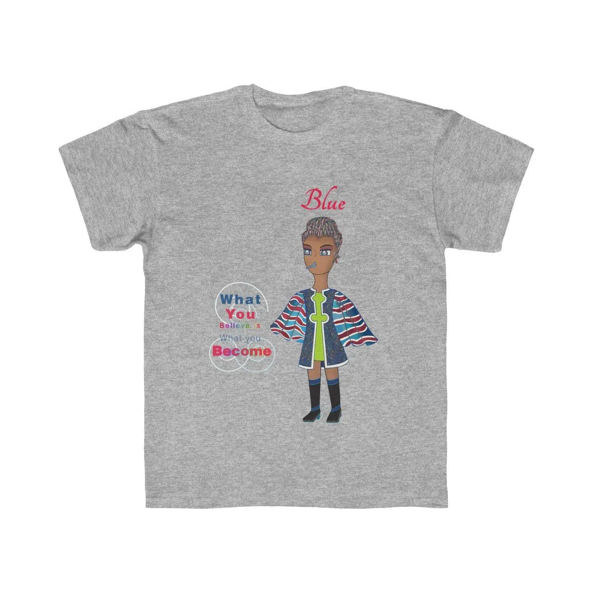 Blue Kids Regular Fit Tee